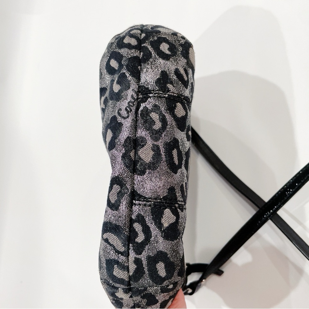 Coach Mini leopard silver and black Crossbody Bag β Designer It-Girl Essential π - Picture 12 of 12